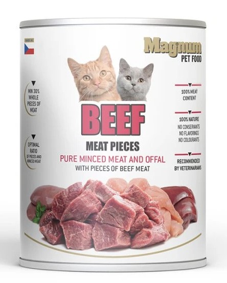 Консерви Magnum для кота Яловичина, 800г